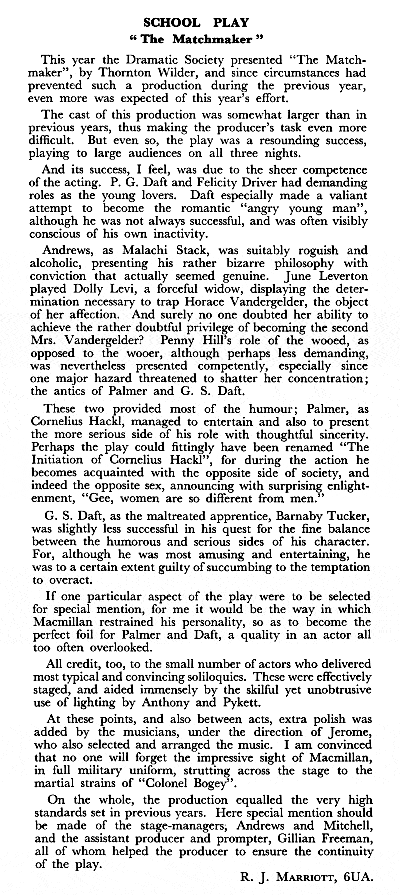 The Matchmaker - 1964